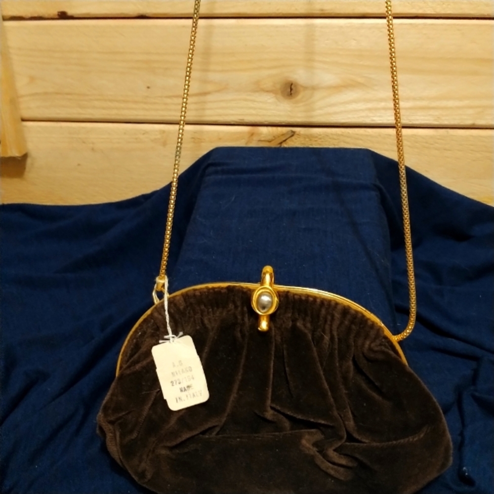 NWT I-Santi Brown Suede Handbag